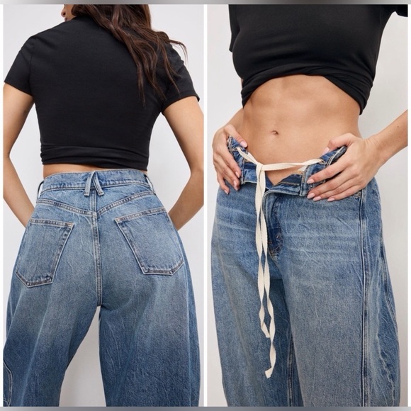 Good American extreme barrel jeans Women’s size 4. NWT. - Picture 3 of 6